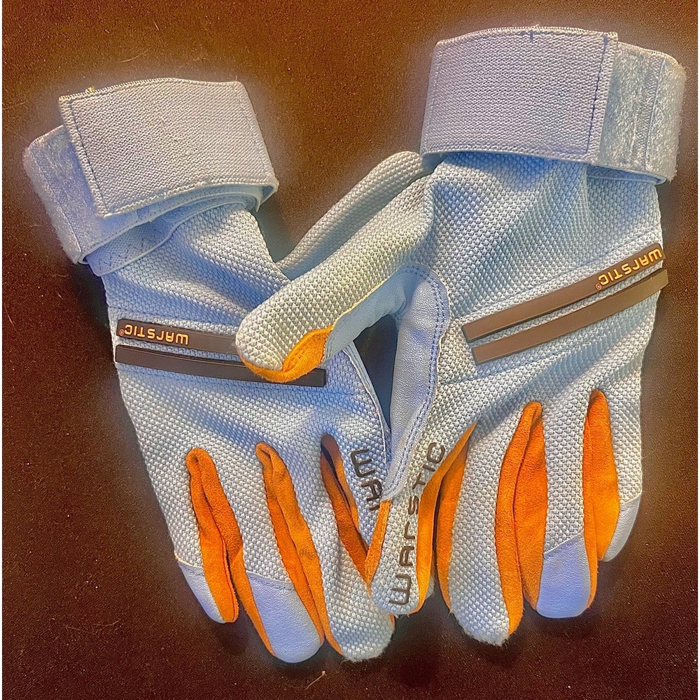 WARSTIC WORKMAN3 BATTING GLOVES "LIGHT BLUE" SIZE LARGE